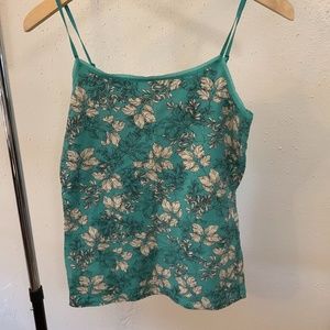 Ann Taylor Floral Print Spaghetti Strap, Size Small